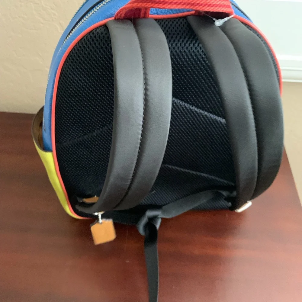 Coach Court Backpack In Color-block - Picture 7 of 8